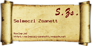 Selmeczi Zsanett névjegykártya