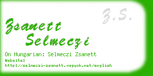 zsanett selmeczi business card